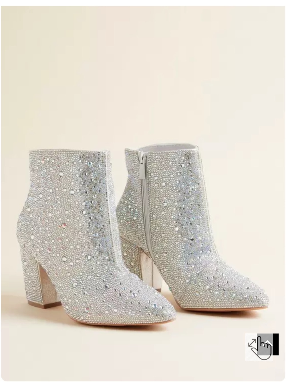 Betsey Johnson Torrid Collab Rhinestone Heel Bootie